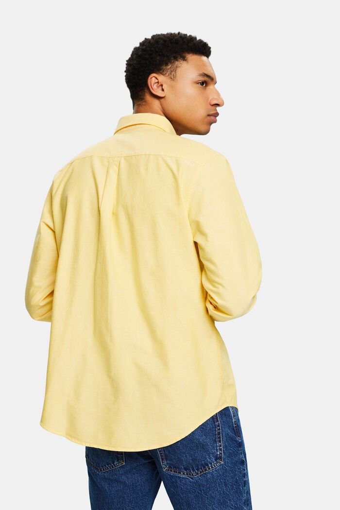 Puuvillainen Oxford-paita, YELLOW, detail image number 2