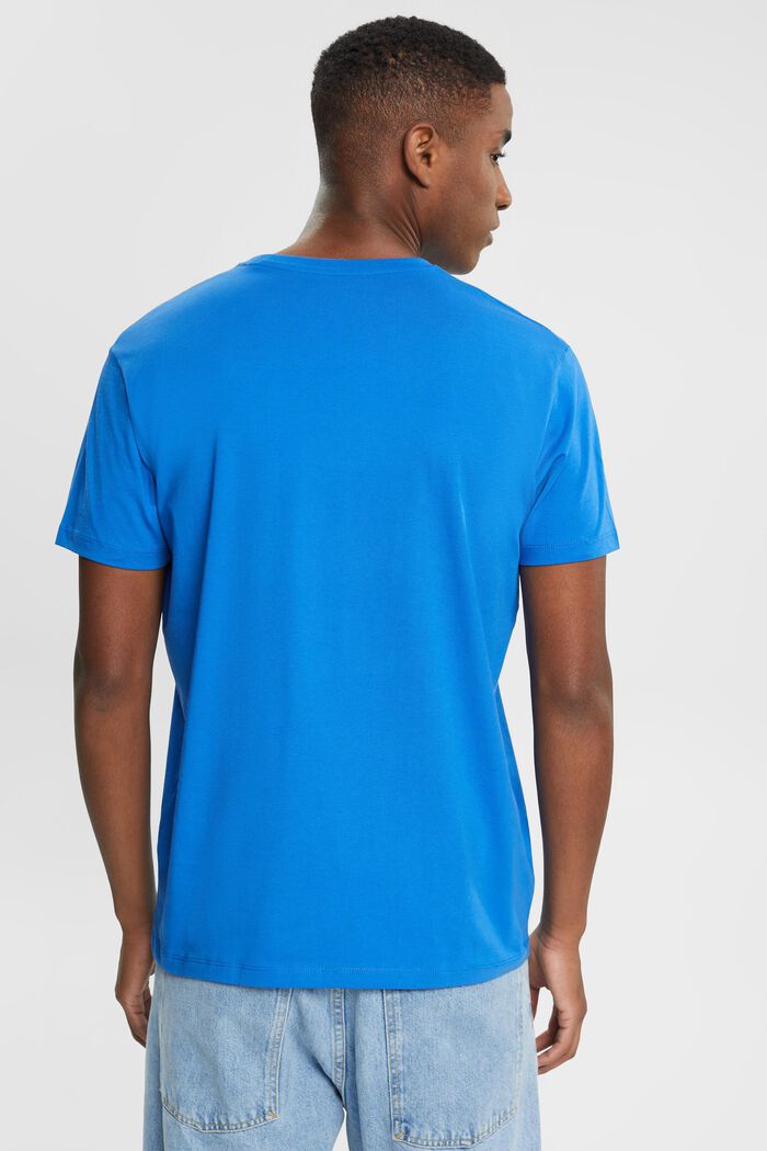 T-paita, jonka rinnan kohdalla painatus, BLUE, detail image number 3