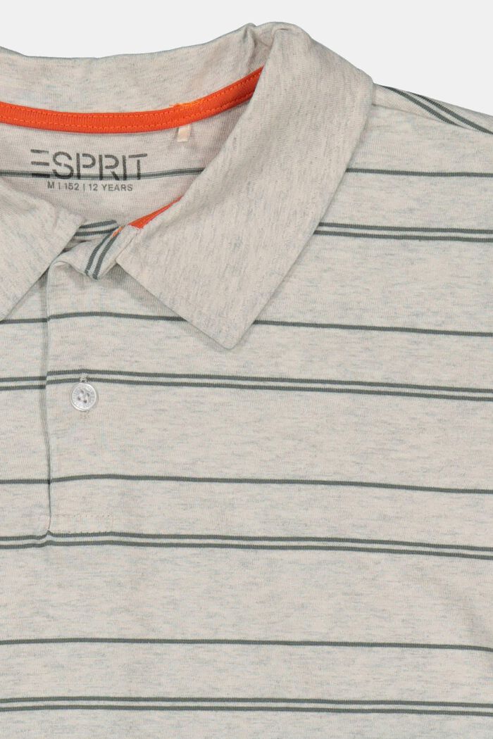 Dip dye -tyylinen jerseykauluspaita, SILVER, detail image number 2