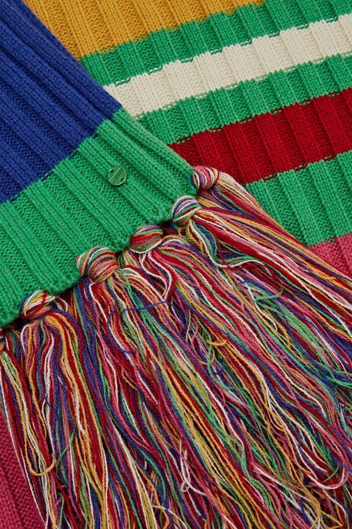 Rainbow-joustinneulehuivi, PINK FUCHSIA, detail image number 1