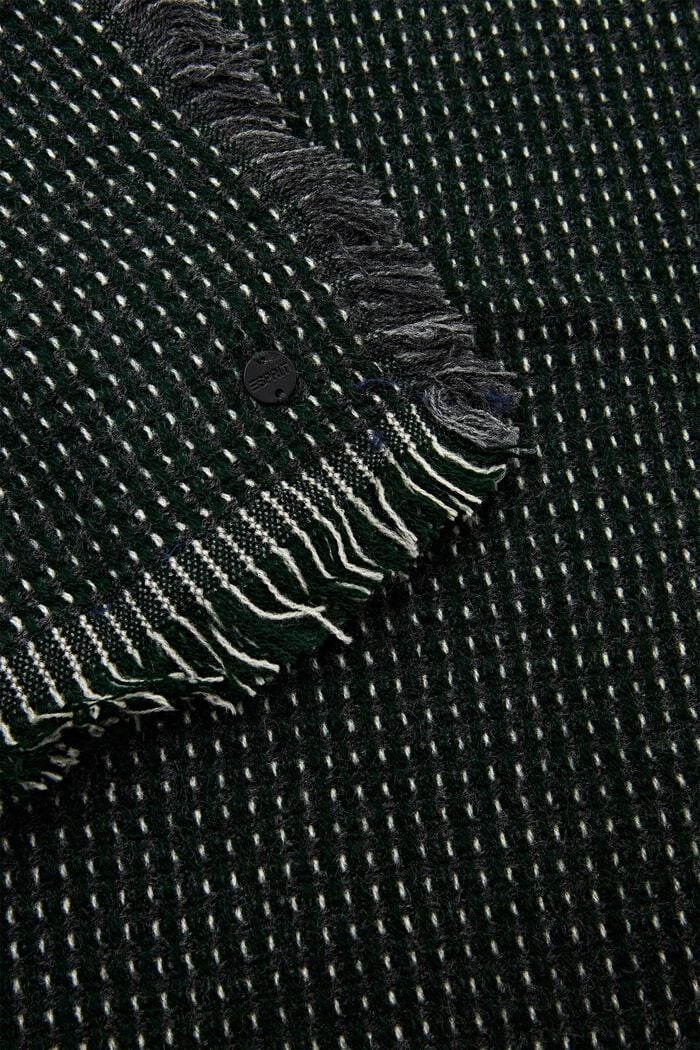 Kohokuvioitu huivi, EMERALD GREEN, detail image number 1