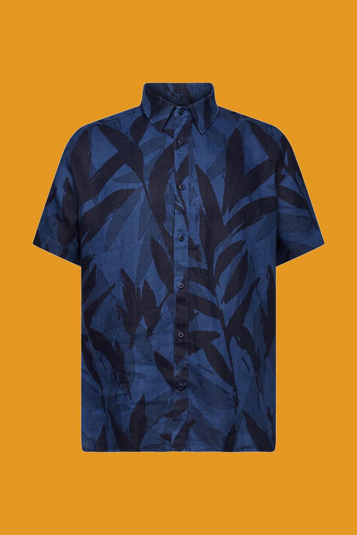 Kuvioitu, lyhythihainen paita, 100 % puuvillaa, NAVY, detail image number 6