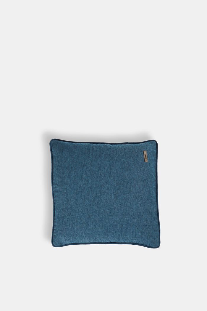 Koristeellinen tyynynpäällinen samettitereellä, PETROL, detail image number 0