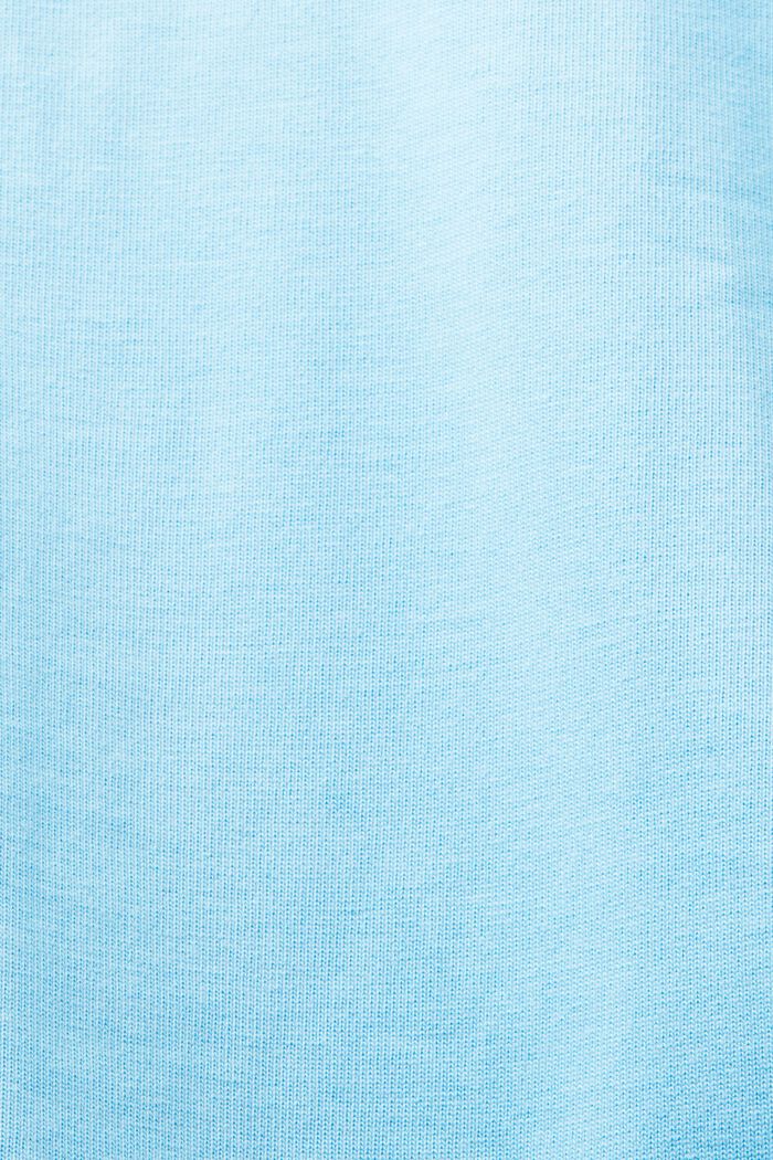 Logollinen unisex-t-paita puuvillajerseytä, LIGHT TURQUOISE, detail image number 6