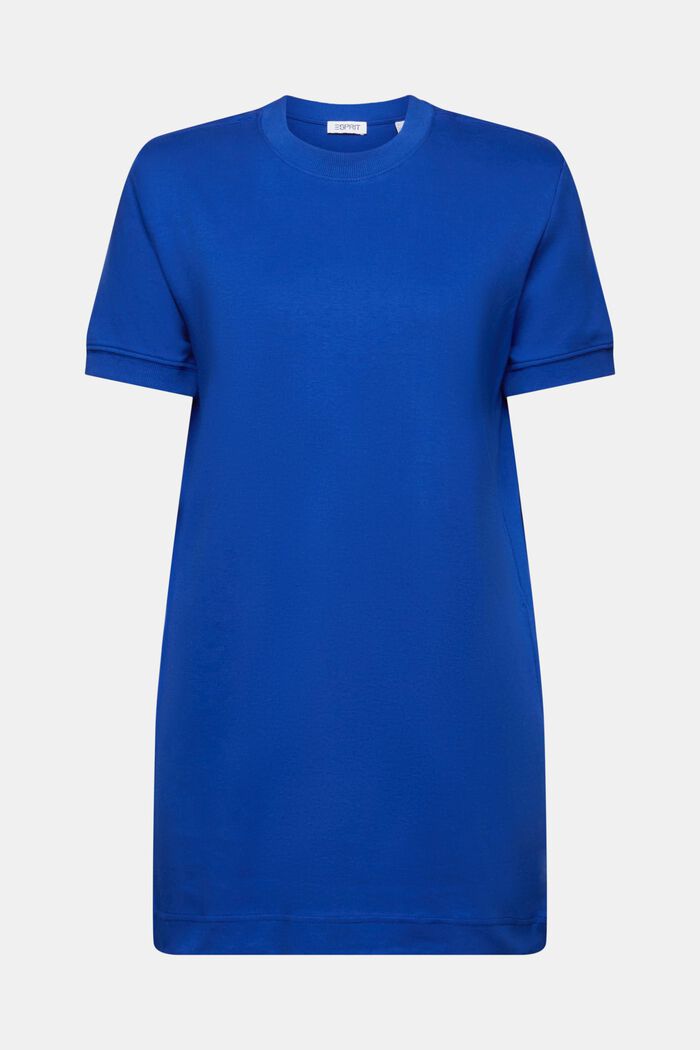 Puuvillainen T-paitamekko olkatoppauksin, BRIGHT BLUE, detail image number 5