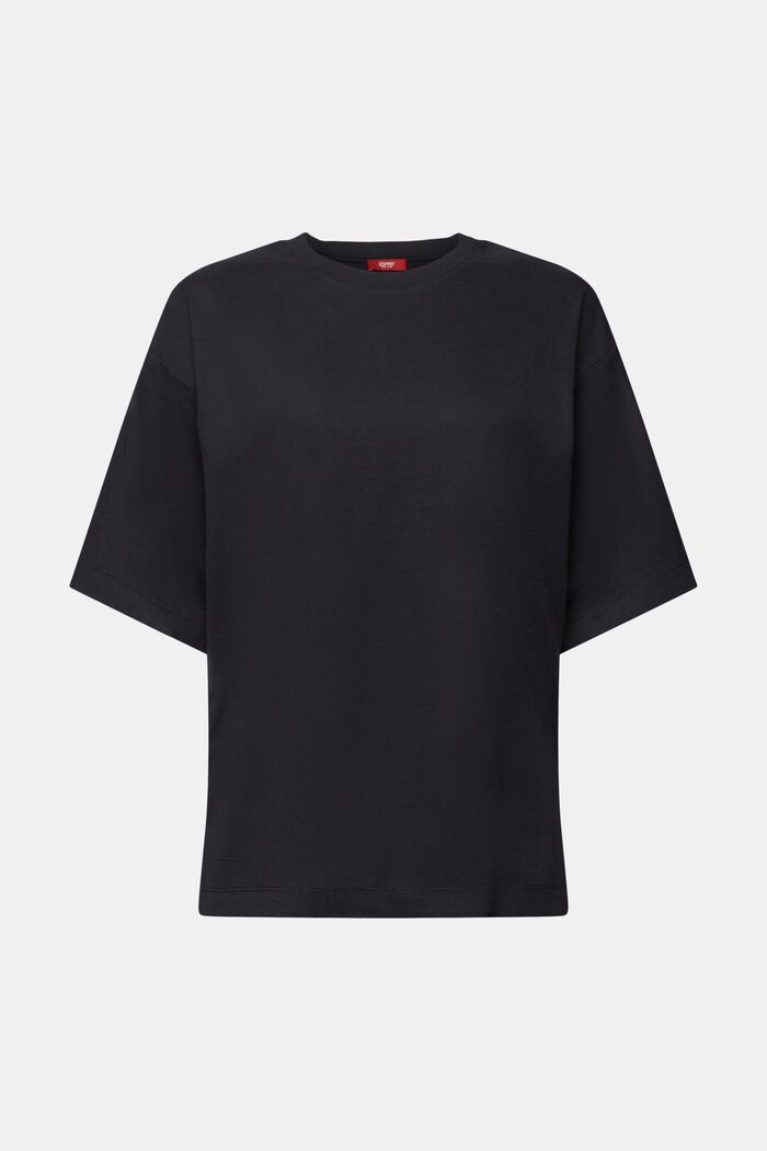 Puuvillainen oversized-t-paita, BLACK, detail image number 6