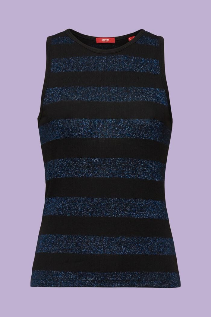 Raidallinen lamé-toppi, BRIGHT BLUE, detail image number 6