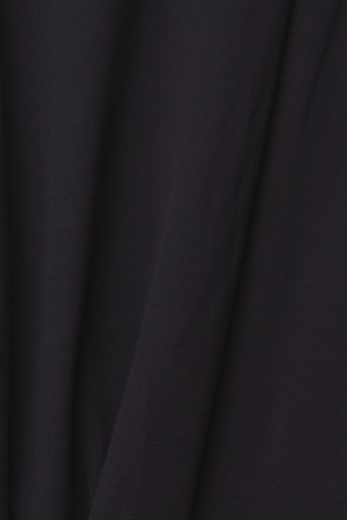CURVY-pitkähihainen, jossa tekojalokivilogo, BLACK, detail image number 1