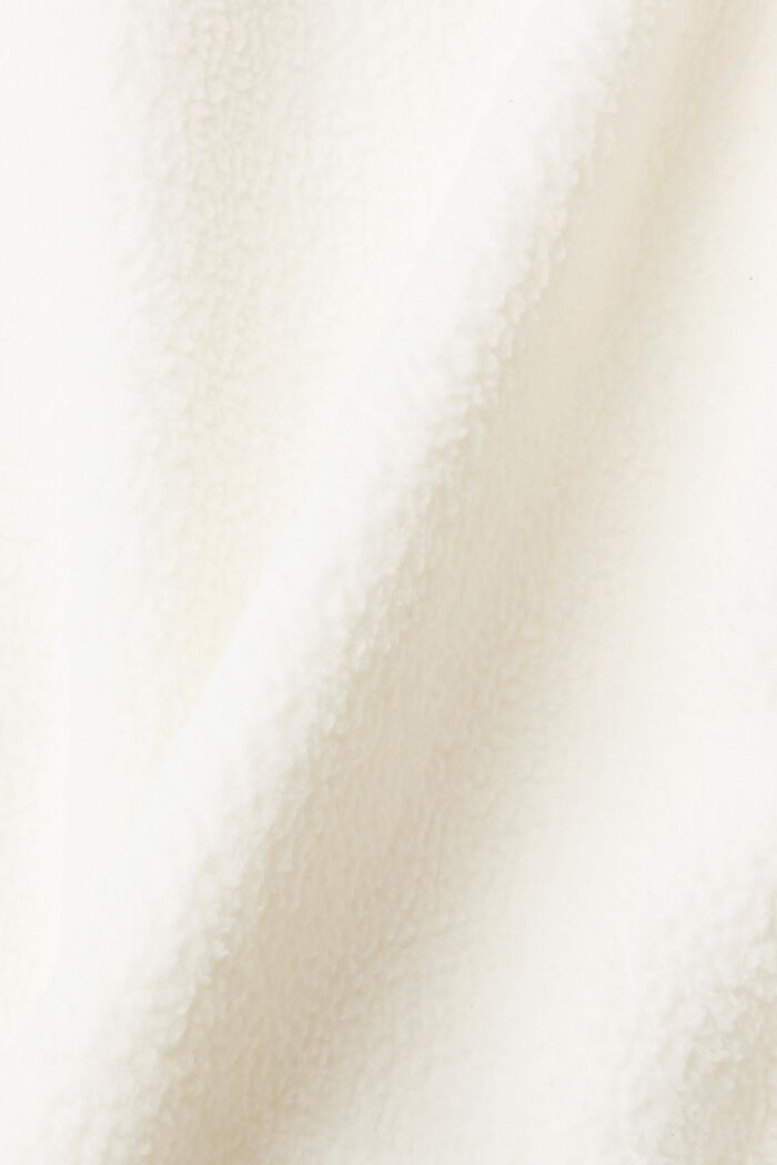 Teddykankainen fleecehuppari, OFF WHITE, detail image number 1