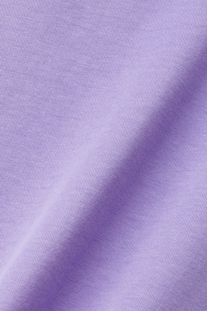 Puuvillainen t-paita, jossa printti, PURPLE, detail image number 5