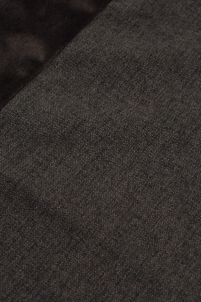 Tyynynpäällinen samettista materiaalisekoitetta, DARK GREY, detail image number 2