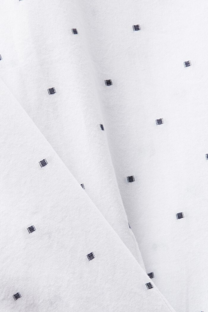 Kirjailtu Slim Fit -paita puuvillaa, WHITE, detail image number 6