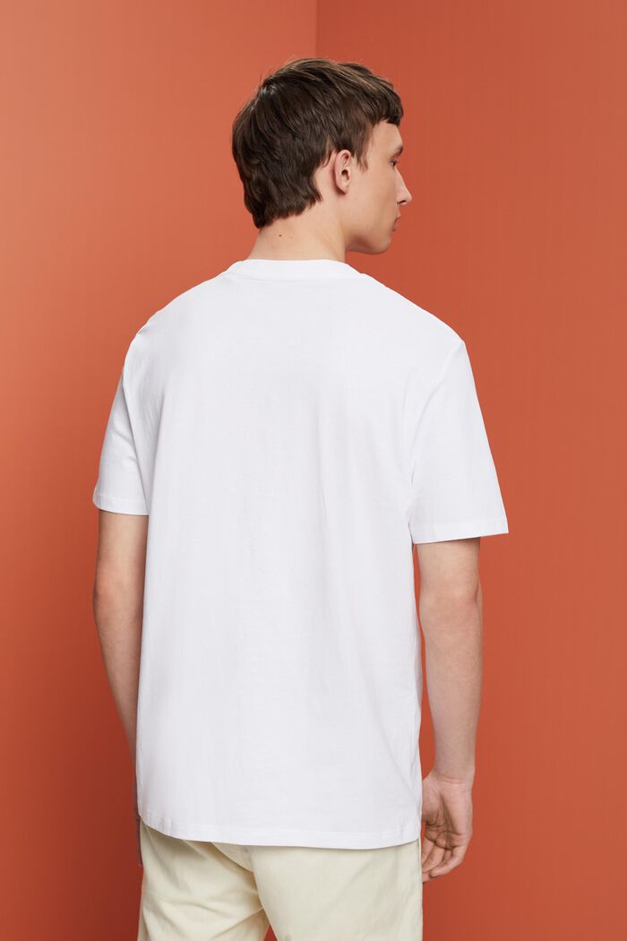 Painokuvioitu jersey-t-paita, 100 % puuvillaa, WHITE, detail image number 3