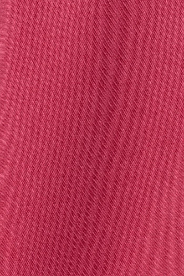 Logollinen unisex-t-paita puuvillajerseytä, PINK FUCHSIA, detail image number 5