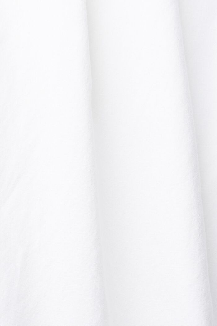 Sis. pellavaa: mekko, jossa säädettävät olkaimet, WHITE, detail image number 4