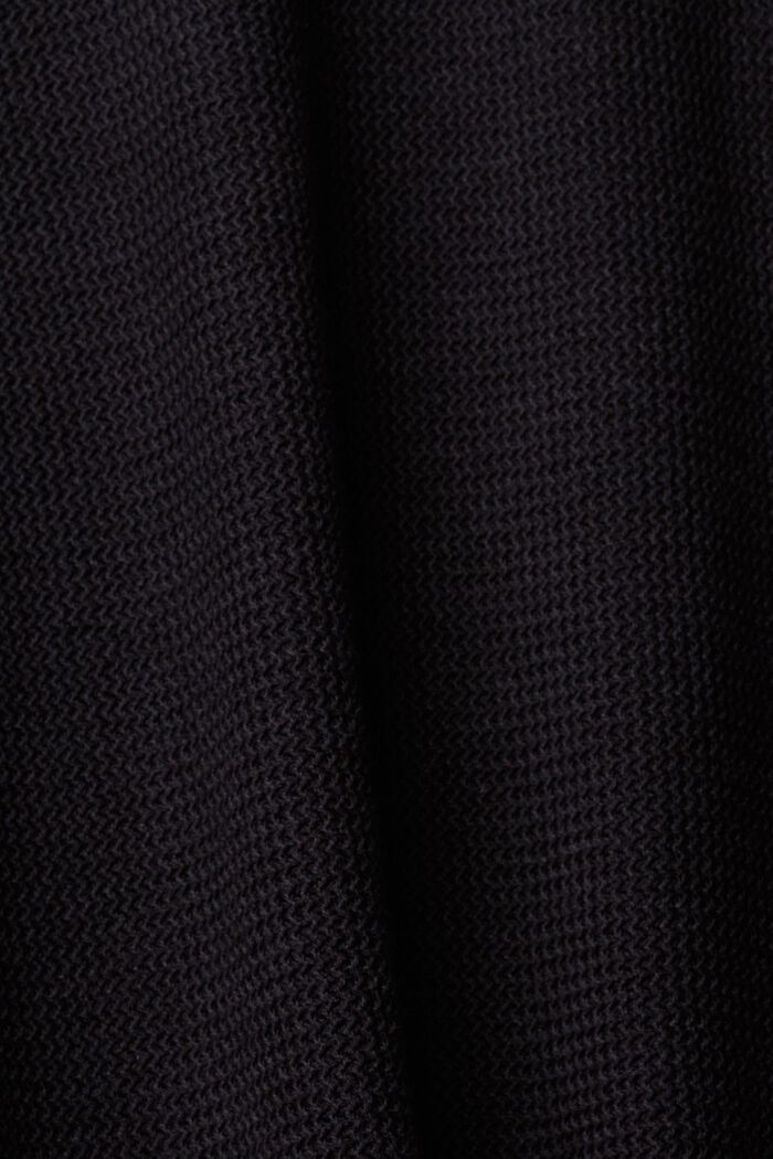 Raidallinen neulepusero, BLACK, detail image number 1