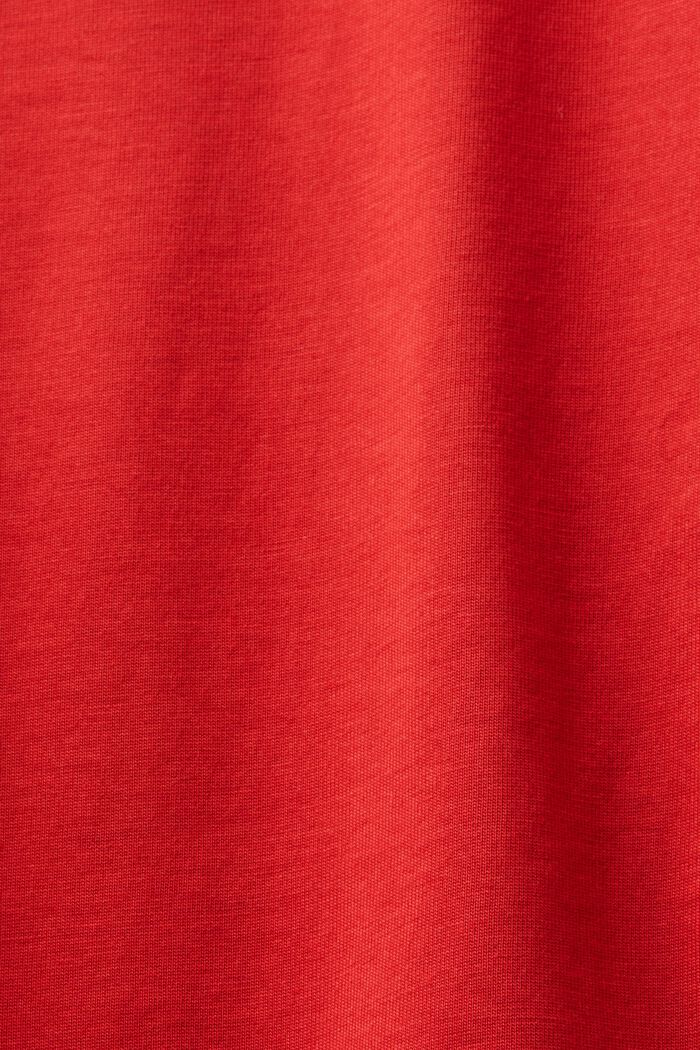 Painettu unisex T-paita pima-puuvillaa, DARK RED, detail image number 5