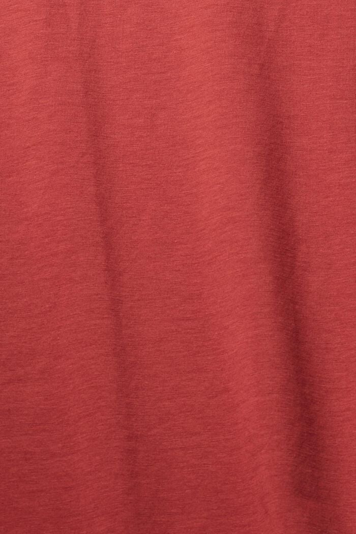 Poolokauluksinen pitkähihainen paita, TERRACOTTA, detail image number 1
