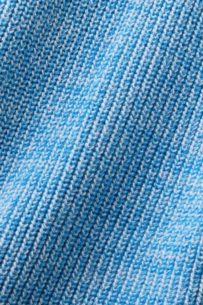 Meleerattu vetoketjullinen neuletakki, PASTEL BLUE, detail image number 5