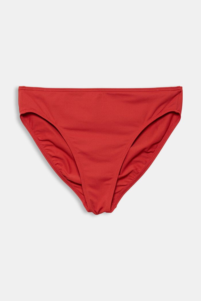 Kierrätettyä: pintakuvioidut bikinihousut, RED, detail image number 1