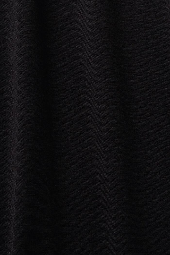 Pitkähihainen pusero materiaalisekoitetta, BLACK, detail image number 5