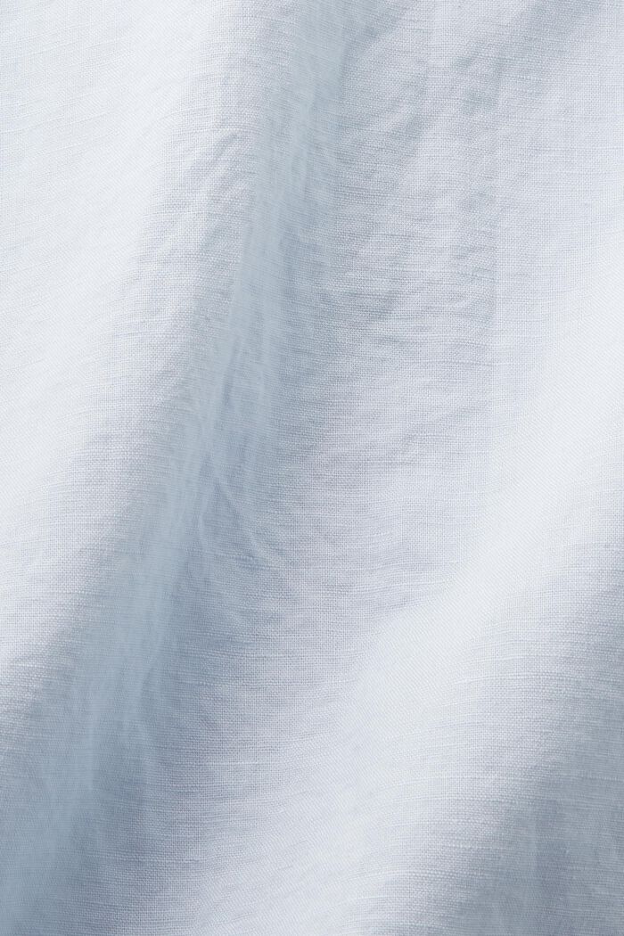 Lyhythihainen paita pellava-puuvillasekoitetta, LIGHT BLUE, detail image number 5