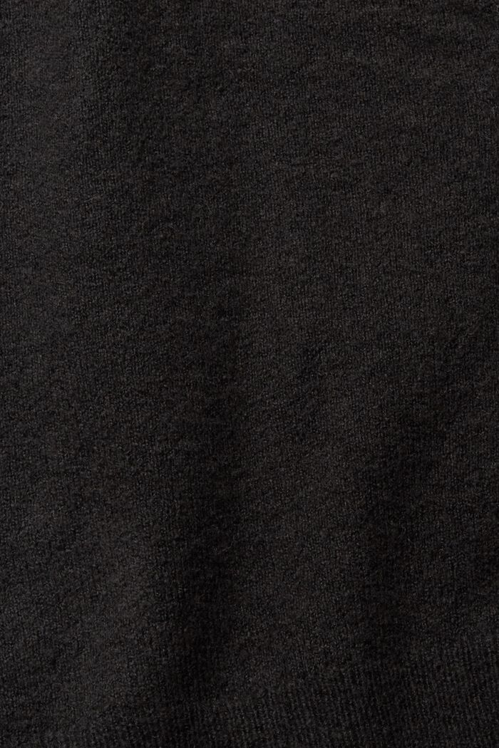 Sisältää villaa: neuletakki, jossa V-pääntie, BLACK, detail image number 1