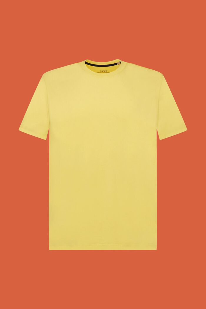 Lankavärjätty jersey-t-paita, 100 % puuvillaa, DUSTY YELLOW, detail image number 6
