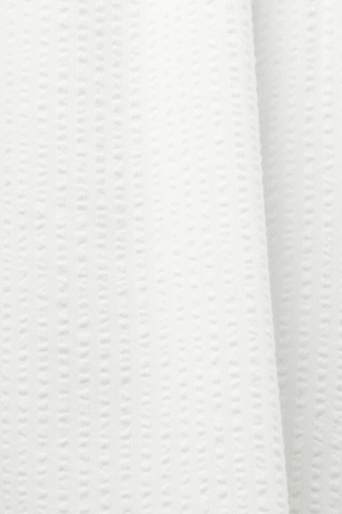 Midipituinen smokkipoimutettu tuubimekko, OFF WHITE, detail image number 4