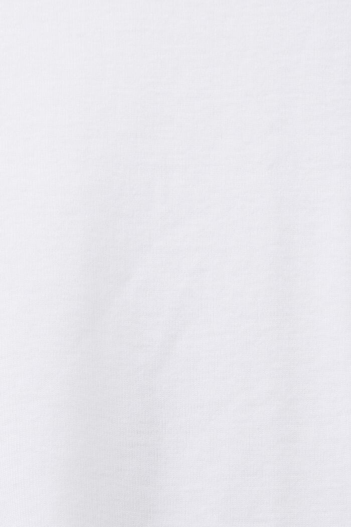Pitkähihainen paita, jossa venepääntie, WHITE, detail image number 5