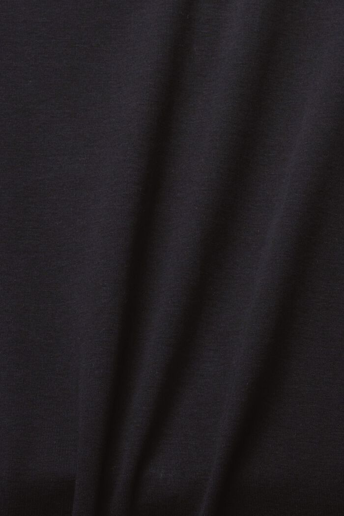 Tekojalokivikoristettu logo-T-paita, BLACK, detail image number 5