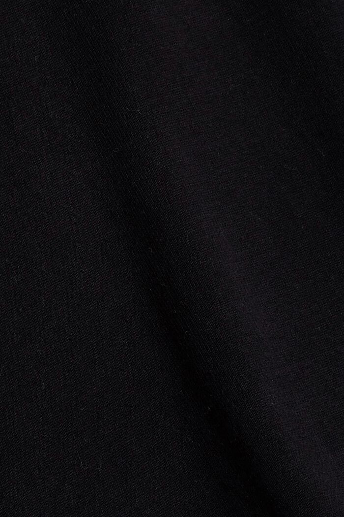 Oversize-neulemekko puuvillasekoitetta, BLACK, detail image number 4