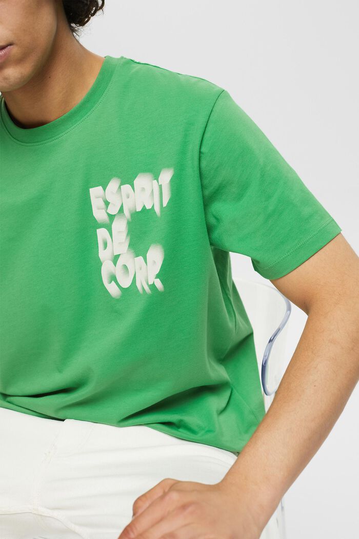 Jersey-t-paita printillä, GREEN, detail image number 2