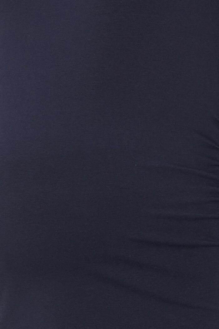 Kukkapainettu T-paita, luomupuuvillaa/stretchiä, NIGHT SKY BLUE, detail image number 2