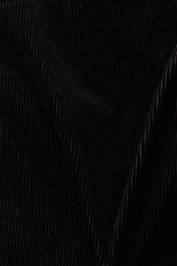 Keskikorkeat samettihousut, BLACK, detail image number 1