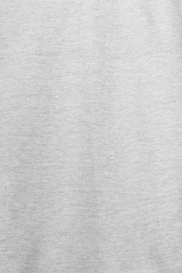 Meleerattu t-paita jerseytä, LENZING™ ECOVERO™, MEDIUM GREY, detail image number 1