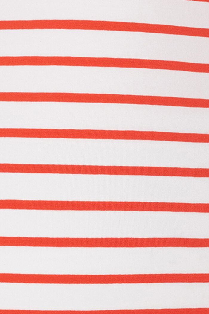MATERNITY raita-t-paita luomupuuvillasekoitetta, MISSION RED, detail image number 4