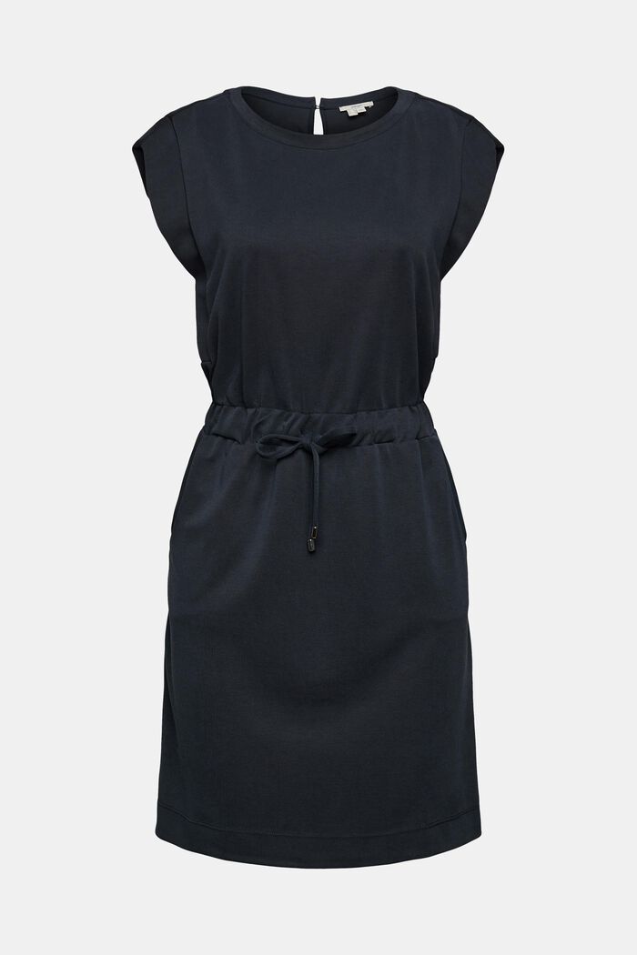 Sisältää TENCELiä™: kiristysnauhallinen mekko, BLACK, detail image number 2