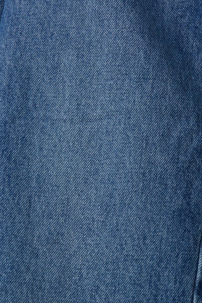 Keskikorkeat vajaapituiset levenevälahkeiset stretchfarkut, BLUE MEDIUM WASHED, detail image number 6