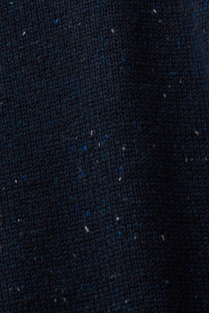 Nyppypintainen villapaita, PETROL BLUE, detail image number 5
