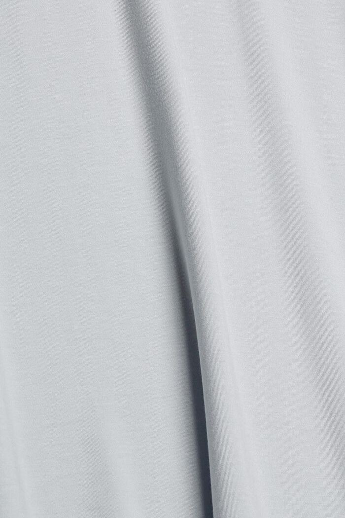 TENCEL™: Poolokaulusmekko jerseytä, PASTEL GREY, detail image number 1