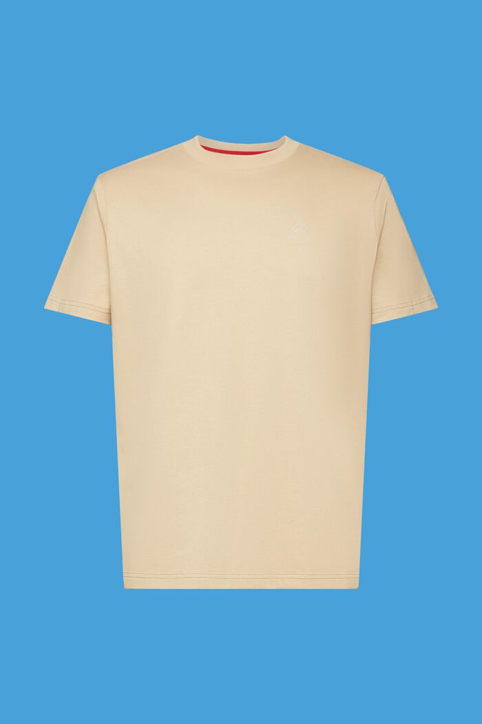 Puuvillainen t-paita delfiiniprintillä, SAND, detail image number 7