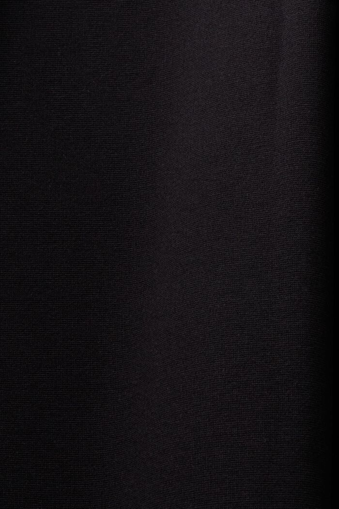 Leveälahkeiset housut Punto-jerseytä, BLACK, detail image number 6