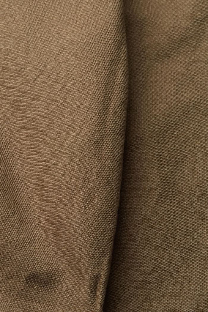 Lyhyet housut pellavasekoitetta, DUSTY GREEN, detail image number 1