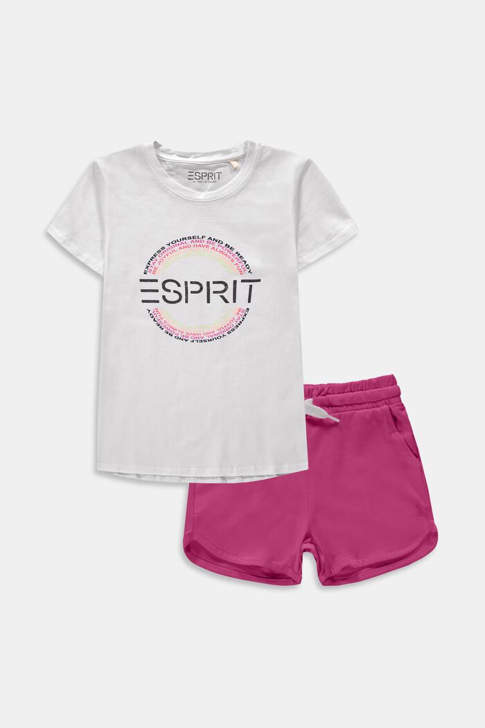 Setti: T-paita ja shortsit puuvilla-jerseytä