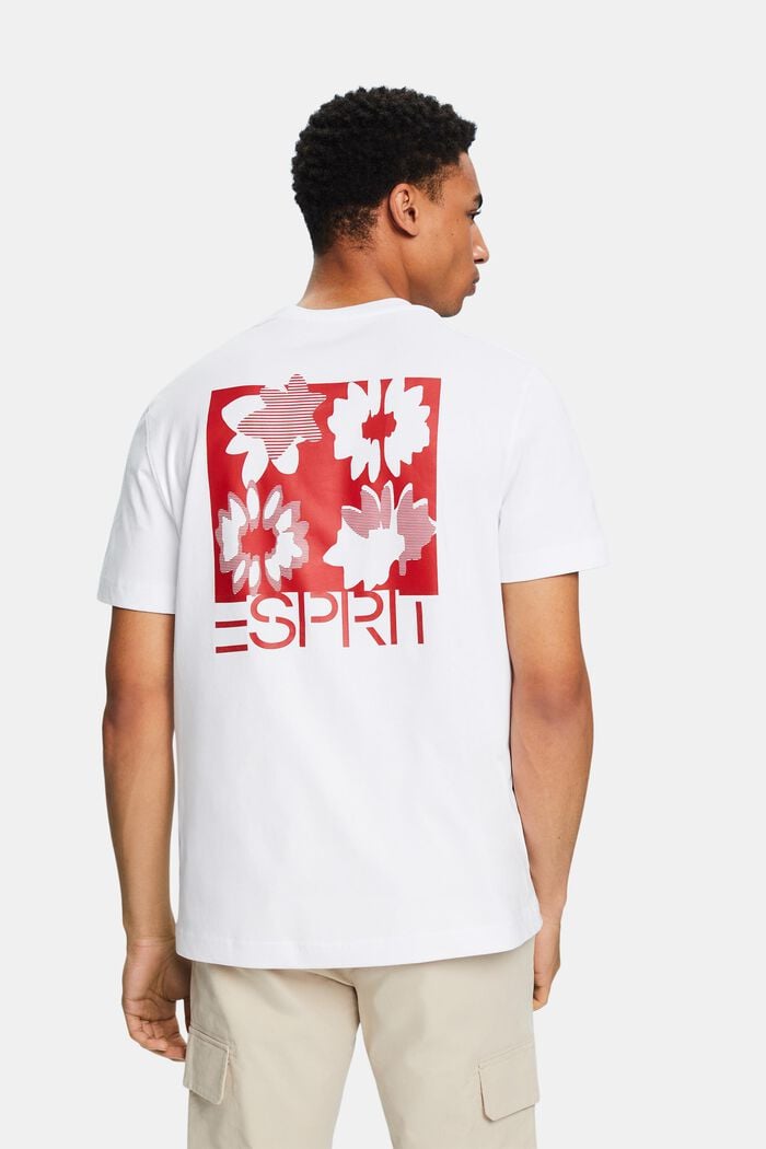 Logollinen T-paita puuvillaa, WHITE, detail image number 2