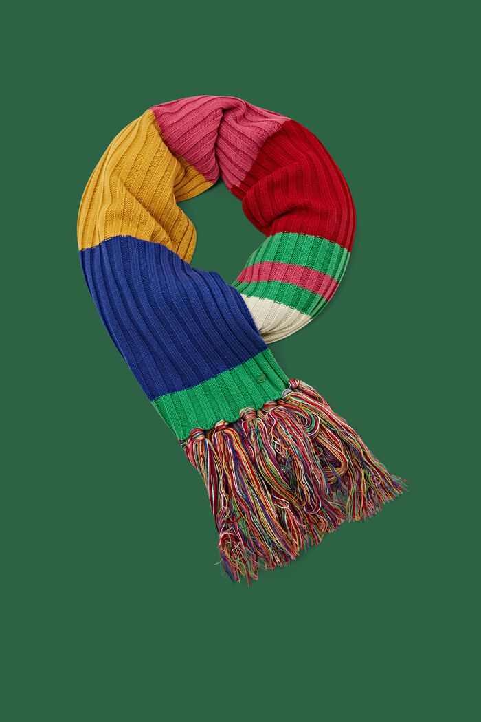 Rainbow-joustinneulehuivi, PINK FUCHSIA, detail image number 0
