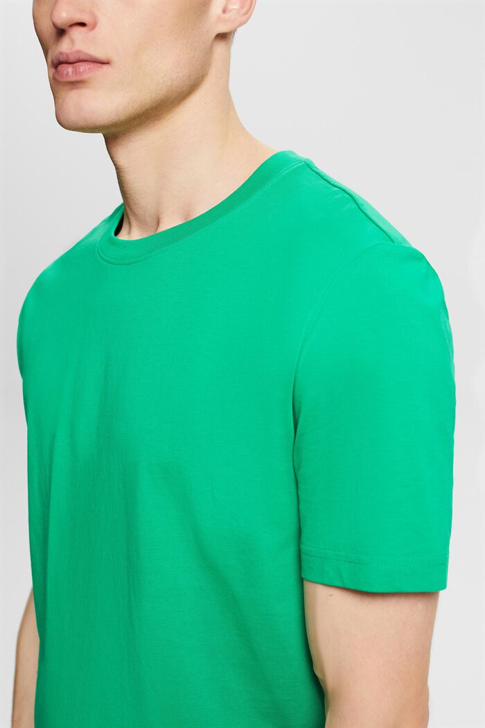Jersey-t-paita luomupuuvillaa, GREEN, detail image number 3