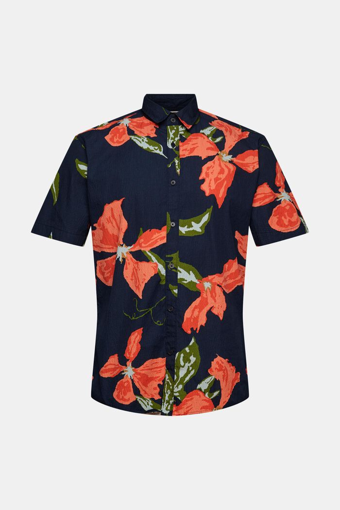 Seersucker-paita kukkakuviolla