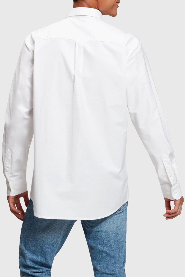 Perusmallinen oxford-paita, WHITE, detail image number 1